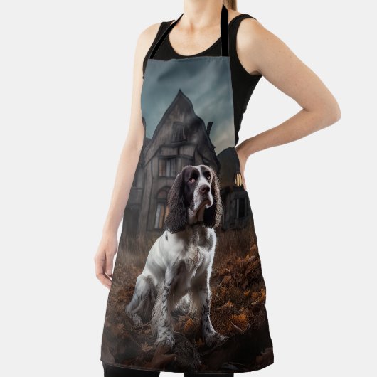 Tablier English Springer Spaniel Halloween Épouvantable (Insitu)