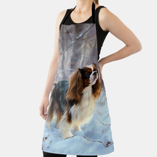 Tablier English Toy Spaniel Laisser Neige Noël (Insitu)