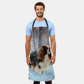 Tablier English Toy Spaniel Laisser Neige Noël (Porté)