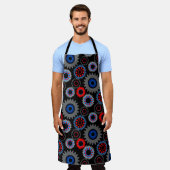 Tablier Engrenages colorés (Porté)