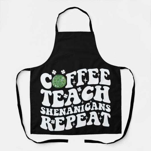 Tablier Enseignant au café Shenanigans Répéter Disco Ball  (Recto)