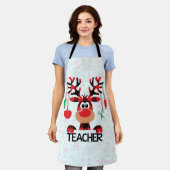 Tablier Enseignant de Noël Buffalo Plaid (Porté)