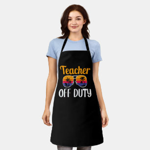Tablier Enseignant hors service, Cadeau pour enseignant, V