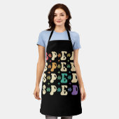 Tablier Enseignants Super de la vitesse rétro Retour à l'é (Porté)