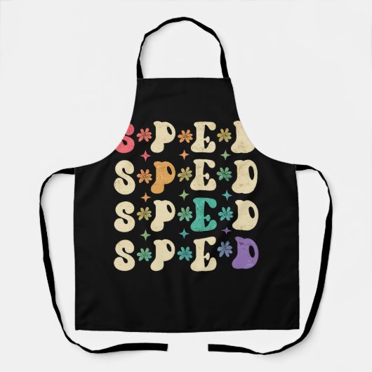 Tablier Enseignants Super de la vitesse rétro Retour à l'é (Recto)