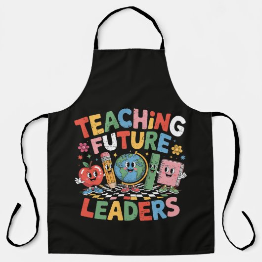 Tablier Enseigner aux futurs leaders Prof groovy (Recto)