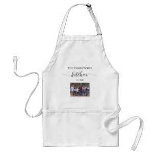 Tablier Ensemble cuisine familiale avec photo personnalisé