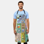 Tablier Ensemble de bannières de sciences de la chimie. Ma (Porté)