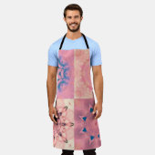 Tablier Ensemble de fractales pastel abstraites avec kaléi (Porté)