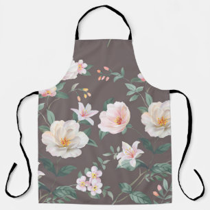 Tablier ensemble de haute qualité de fleurs d'aquarelles d