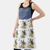 Tablier entièrement imprimé de tournesol de chat p (Insitu)