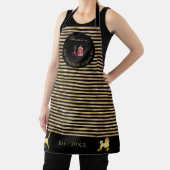 Tablier Entreprise tendance Gold & Black Pet Groomer (Insitu)