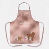 Tablier Entretien des animaux Chien Grooming Rose Gold Per (Recto)