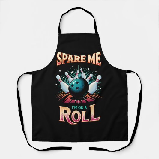 Tablier Épargnez-Moi Je suis sur un Roll - Bowling (Recto)