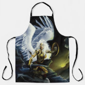 Tablier Épée d'ange guerrier de fantasy féroce (Recto)