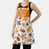 Tablier Épices Citrouilles Thanksgiving et automne Apron (Insitu)