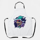 Tablier Épouvantail d'Halloween (Recto)