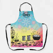 Tablier Épreuve de couture des boutons de pinceau (Recto)