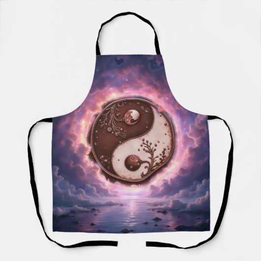 Tablier Équilibre au clair de lune – Yin Yang de la lumièr (Recto)