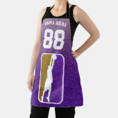 Tablier Équipe de basket-ball de Parties scintillant viole (Insitu)