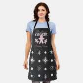 Tablier Équipe de biscuits au gingembre de Noël rose pour  (Porté)