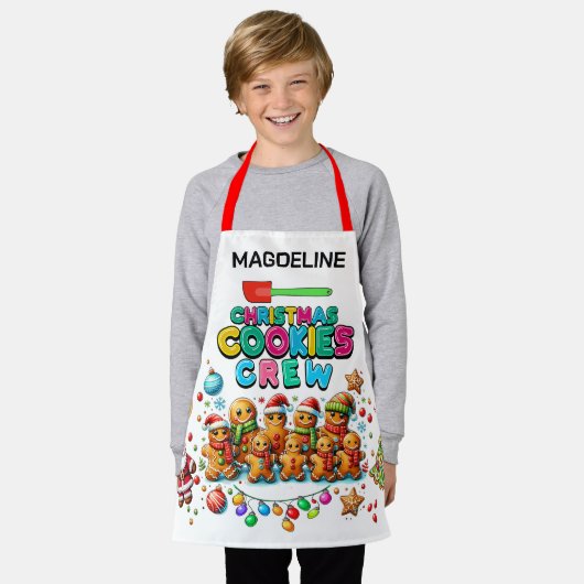 Tablier Équipe de biscuits de Noël (Porté)