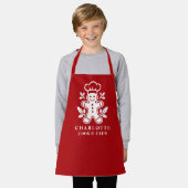 Tablier Équipe de biscuits de Noël personnalisés pour enfa (Porté)