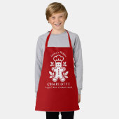 Tablier Équipe de biscuits de Noël pour enfants assistant (Porté)