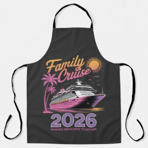 Tablier Équipe de Croisière Familiale 2026 Voyage Correspo