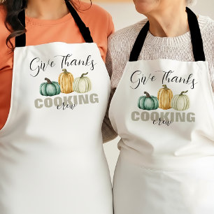 Tablier Équipe de cuisine de Thanksgiving Remerciez