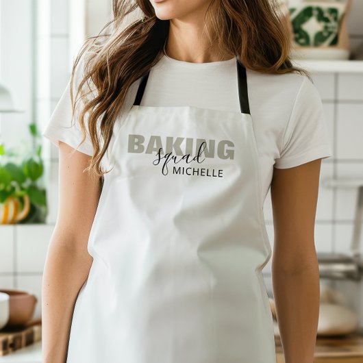 Tablier Équipe de Cuisine Nom Simple Groupe de Texte Corre