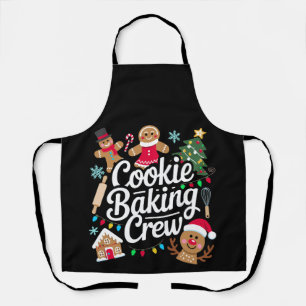 Tablier Équipe de fabrication de biscuits de Noël Renne en