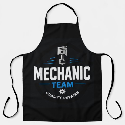 Tablier 👨‍🔧 Équipe de mécaniciens Atelier de réparation  (Recto)