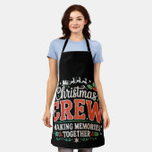 Tablier Équipe de Noël créant des souvenirs ensemble en fa (Porté)