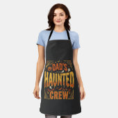 Tablier Équipe de papa Halloween ensorcelée (Porté)