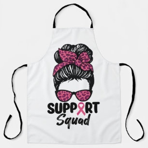 Tablier Équipe de soutien Nœud sale Guerrière rose Cancer