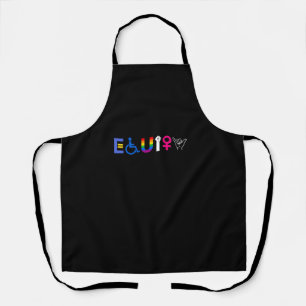 Tablier _EQUITY_ Droits égaux LGBTQ Ally Unity Pride Femme
