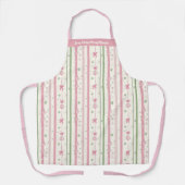 Tablier Ère des Fêtes Rose Personnalisée Coquette (Recto)