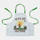Tablier Eric Carle | Allons dehors (Recto)