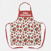 Tablier Eric Carle | Caterpillar et Motif fraise (Recto)