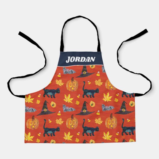 Tablier Eric Carle | Caterpillar Motif Halloween (Recto)