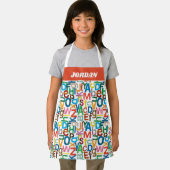 Tablier Eric Carle | Lettres Motifs alphabétiques (Insitu)