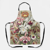 Tablier ErnstHaeckel Vintage Botanical Orchid Illustration (Recto)