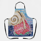 Tablier Escargot sur la Fraise (Recto)