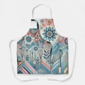 Tablier ✨ espace Abstrait animé avec thème de cuisine (Recto)
