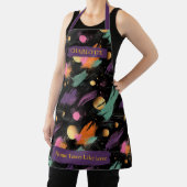 Tablier Espace Abstrait d'hiver cosmique avec nom personna (Insitu)