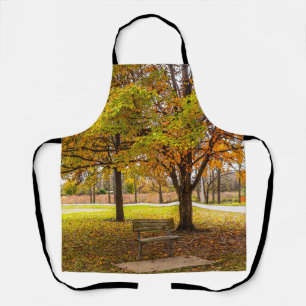 Tablier Espace banc de vue d'automne