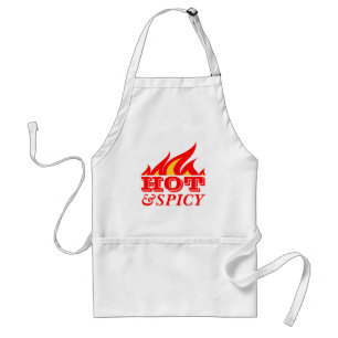 Tablier Espace barbecue chaud et épicé Conception de text