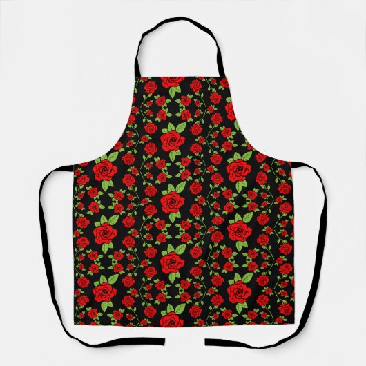 Tablier Espace cuisine Motif rose (Recto)