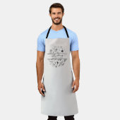 Tablier Espace d'affaires floral rose-rose-rose moderne (Porté)